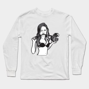 Girl with camera Long Sleeve T-Shirt